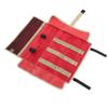 Tent Stake Storage Bag Simple Handle Design Mesh Pocket Oxford Cloth Tent Pegs Camping Hammer Store Pack Red