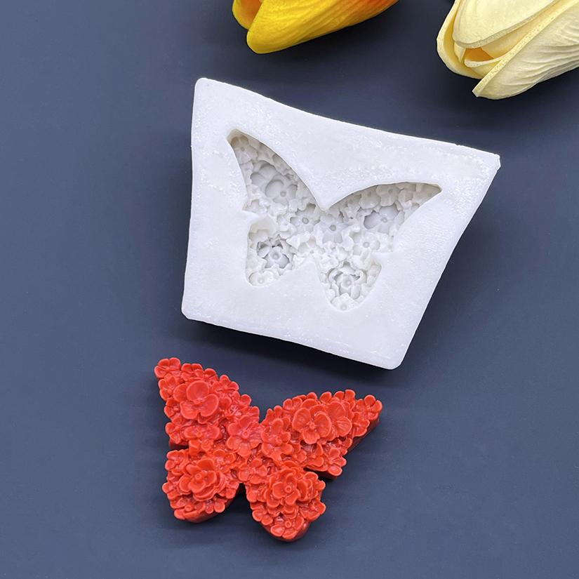 Flower Butterfly Silicone Mold Candle Sugarcraft Chocolate Cupcake Baking Mold Fondant Cake Decorating Tools