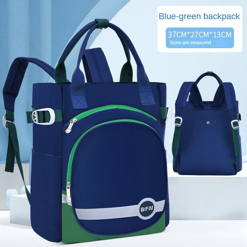 

Рюкзак для школьников, модная и минималистичная сумка на одно плечо с цветными блоками, детская сумка через плечо