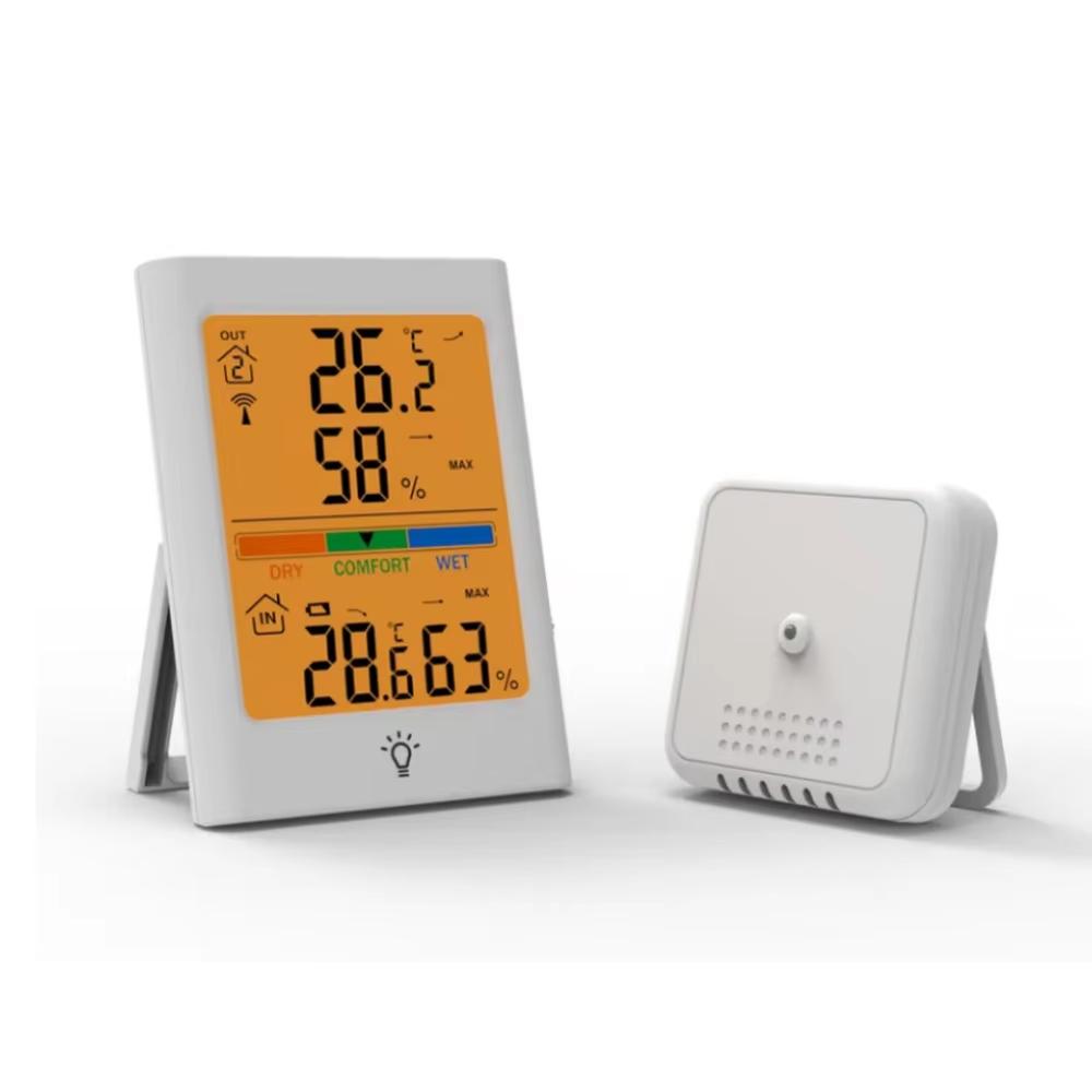 Temperature And Humidity Meter Wireless Indoor Outdoor Backlight Magnetic Digital LCD Temperature Sensor