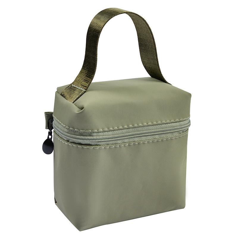 Nylon Portable Waterproof Makeup Bag With Handle For Travel And Home Storage