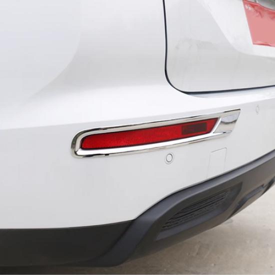 Chrome Rear Fog Light Lamp Cover Trim 2pcs for Mitsubishi Outlander -2024