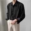 Men's Summer 2025 Lightly Mature Loose Fit Non-Iron Long Sleeve Shirt