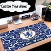 Custom Name Mouse Pad Chelsea Back-to-back Champions Mouse Pad Desk Mat, Non-Slip Rubber Backer Pad For Computer Notebook Gaming Mouse Pad Gift