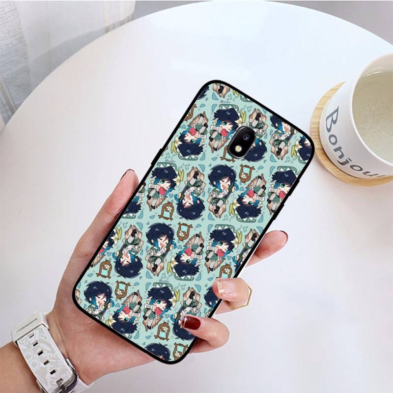 Hra Genshin Impact Venti roztomilé pouzdro na telefon pro Samsung Galaxy J7 PRIME J2Pro2018 J4 Plus J5 PRIME J6 J7 Duo Neo J737 J8