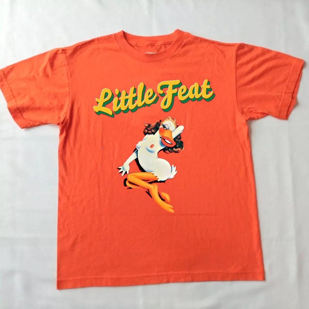 Rare Little Feat Band Duck Cotton Orange T Shirt Size S-5XL Unisex T-Shirt XXXXL