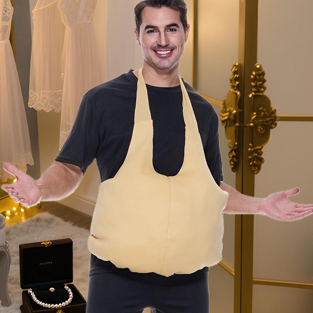 Funny Cosplay Dress Role-playing Fake Butt Belly Men Lady Big Booty Pregnant Woman Fat Suit Costume Belly For Men Tool Party