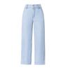 Summer 2025 Women's Slimming Wide-Leg Denim Pants - High Waist, Korean Style 
