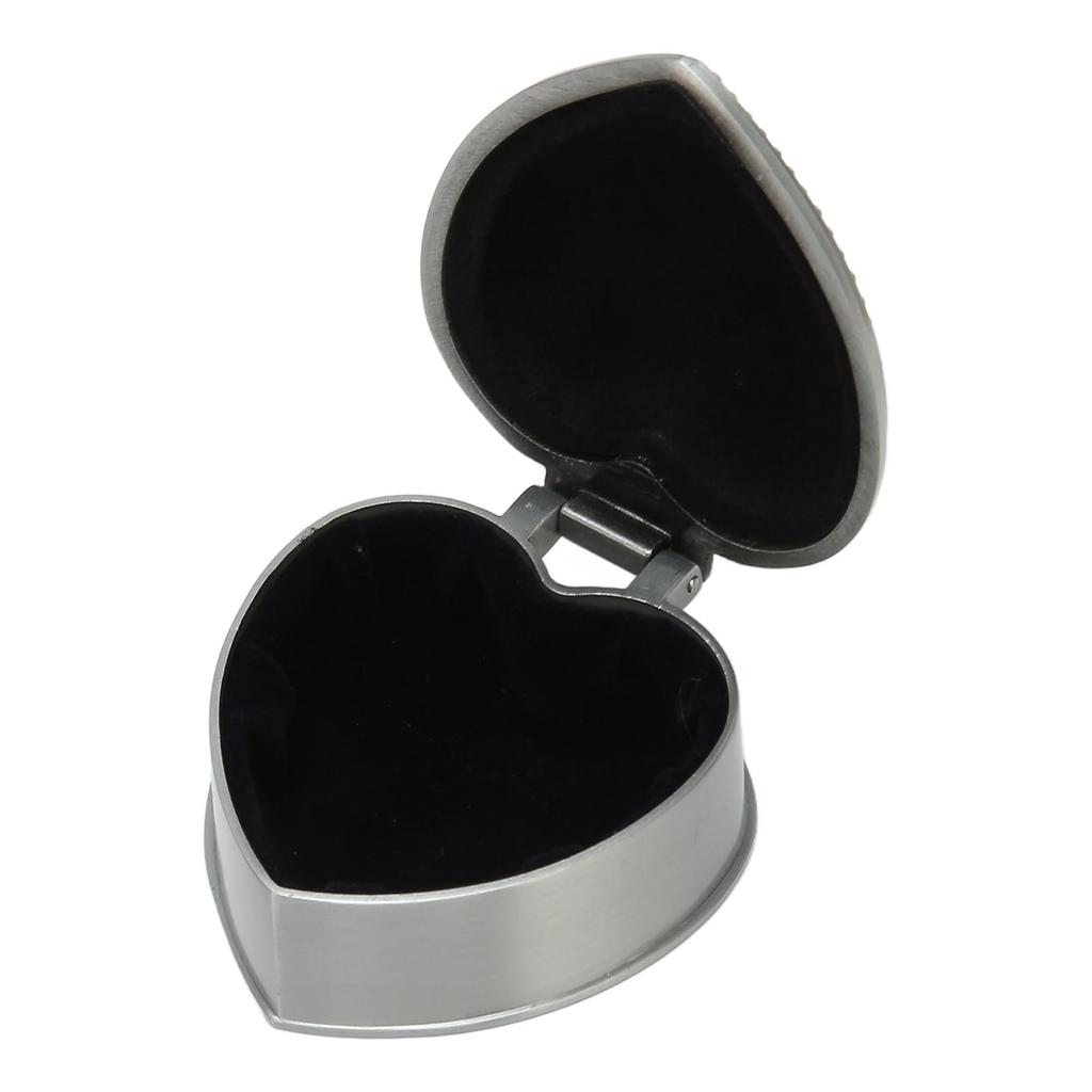 Zinc Alloy Heart Shape Jewelry Box Antique Heart Shape Rose Trinket Box Vintage Trinket Organizer