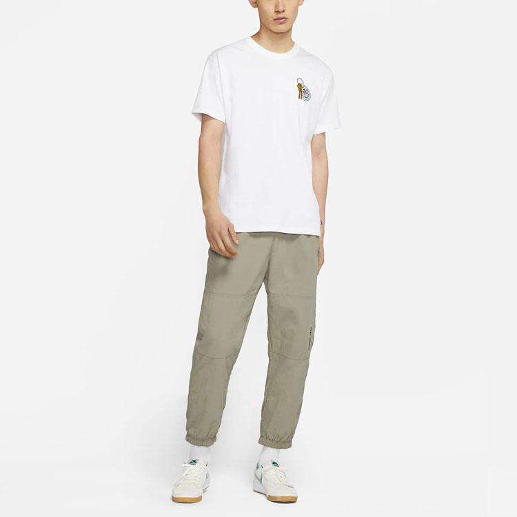 Nike SB Skateboard Crew Neck Short Sleeve T-Shirt Men Tops White DD1307-100