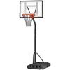 Portable 10ft Basketball Backboard Hoop Set Professional Outdoor Freestanding Basketball Stand with Wheels for Adults and Children
