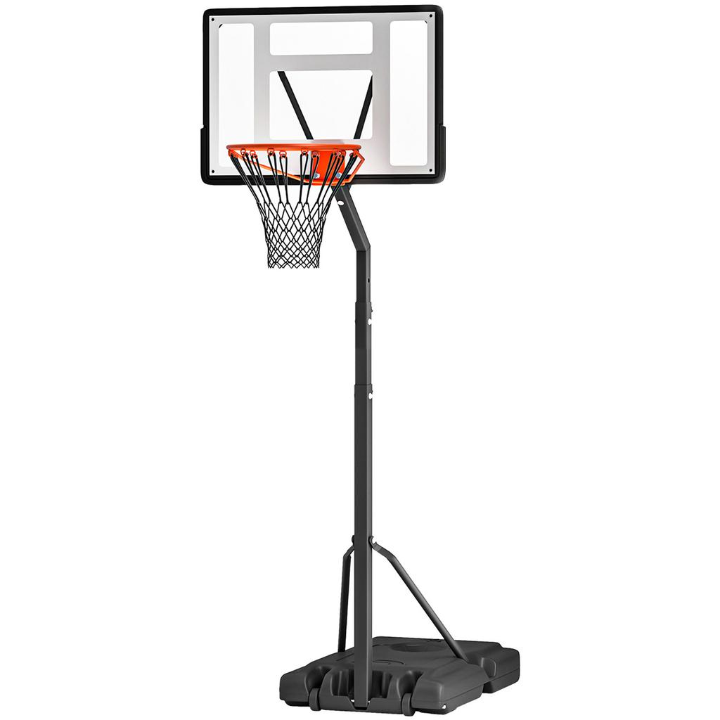 Portable 10ft Basketball Backboard Hoop Set Professional Outdoor Freestanding Basketball Stand with Wheels for Adults and Children