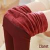 Women's High-Waisted Black Fleece-Lined Slimming Tights with Foot Stirrups for Autumn & Winter