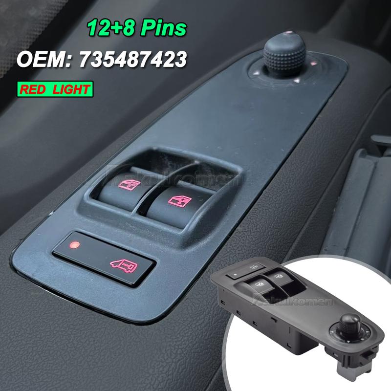 New 735487423 Power Window Switch For Citroen Relay Jumper Peugeot Boxer Fiat Ducato Doblo Vauxhall Combo 01354217180 6554XN