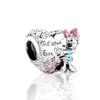 Daisy Duck&Donald Duck Charm Bead Component Bead Components Dangle Authentic Original Compatible With Snake Copper Metal Bracelet High Quality Fine