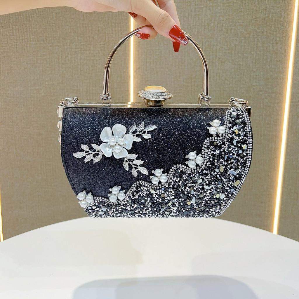 Princeznovská kabelka Večerní kabelka Kabelka k večerním šatům Elegantní dámská kabelka do ruky Jednoramenní crossbody kabelka Dámská kabelka