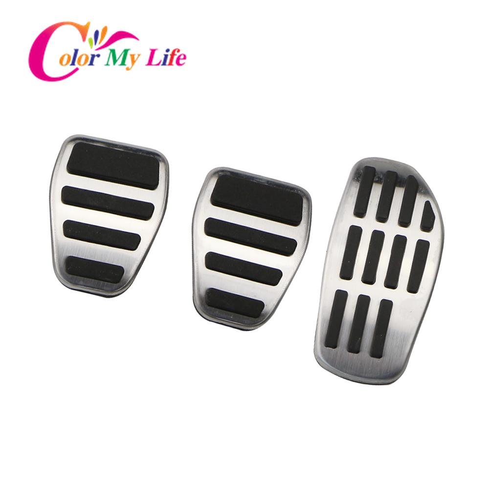 Color My Life Car Pedals AT Pedal Cover for Renault Koleos Samsung QM6 2017 - 2022 Kadjar 2016 - 2022 Auto Parts