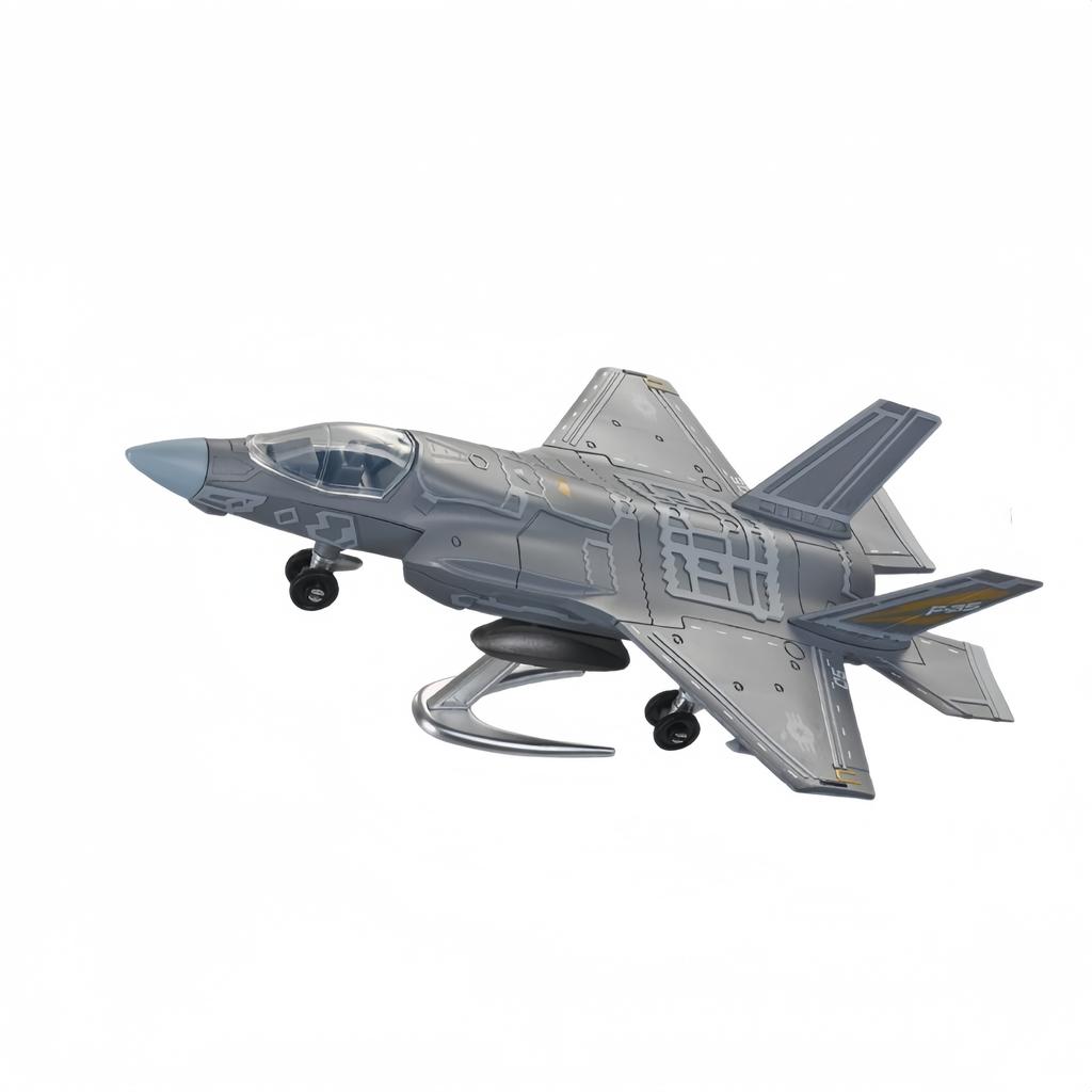1:72 Heavy Fighter Stealth Fighter Building Block Model, Free Assembly, Suitable for Collection and Gift