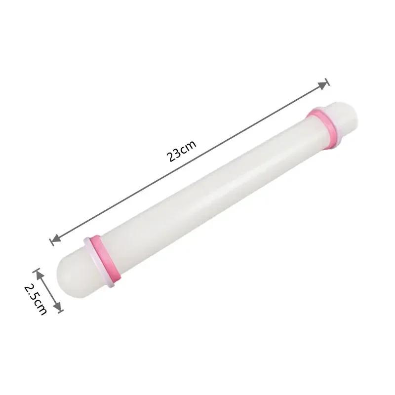 Cake Decorated Fondant, Sugar Fondant Dough, Non - stick Rolling Pin, Crafts Sliding, White Baking Cooking Tools, 1pcs