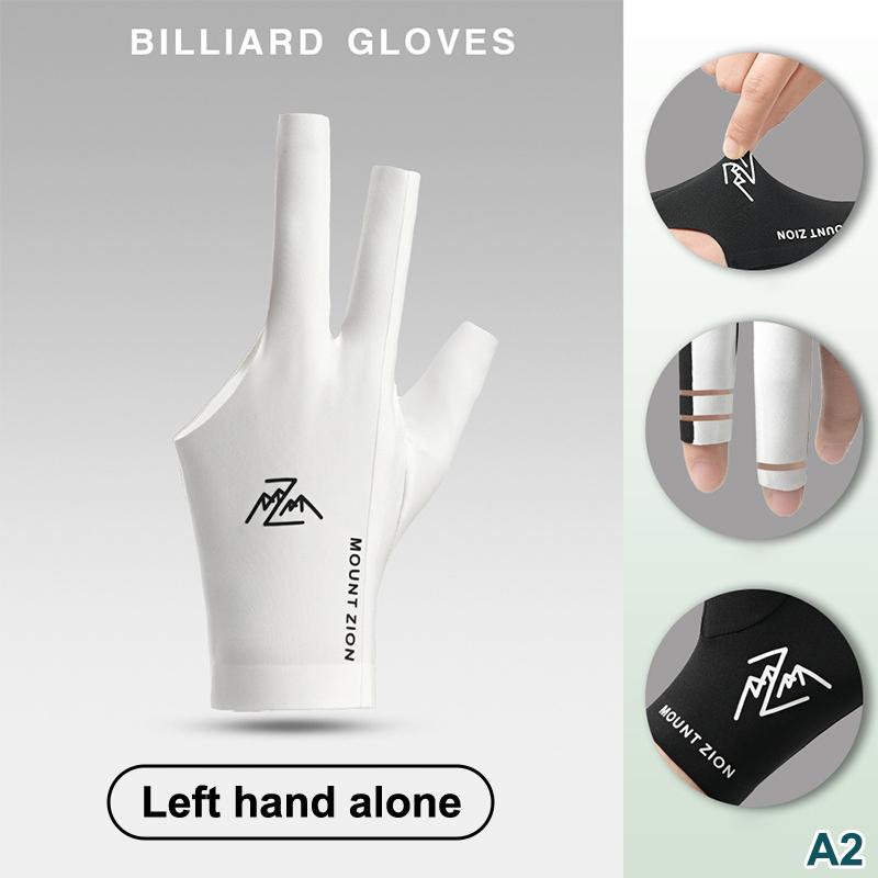Biljarthandschoenen met vingerloze, ademende, professionele poolhandschoenen, lichtgewicht handschoenen met drie vingers voor biljartaccessoires