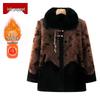 Mooou Elderly Women's Floral Padded Winter Jacket