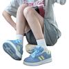 Thick-soled Low-top Blue and Yellow Bread Shoes Couple's Trendy Winter New Breathable and Versatile Casual Sports Shoes