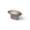 Boutons De Meuble - Ovale - Zamak Brossé - Lot De 4 - H.24 X L.41 X P.19 Mm