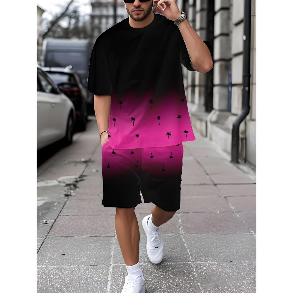 Men's Summer Sports Suit Short-sleeved Shorts Are Trendy, Fashionable, Simple, Breathable and Versatile
