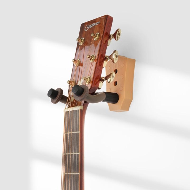 Guitar Wall Hanger,Guitar Wall Mount,Guitar Hanger Wall Hook Holder Stand with Screws,Wood-Guitar Wall Mount Hanger