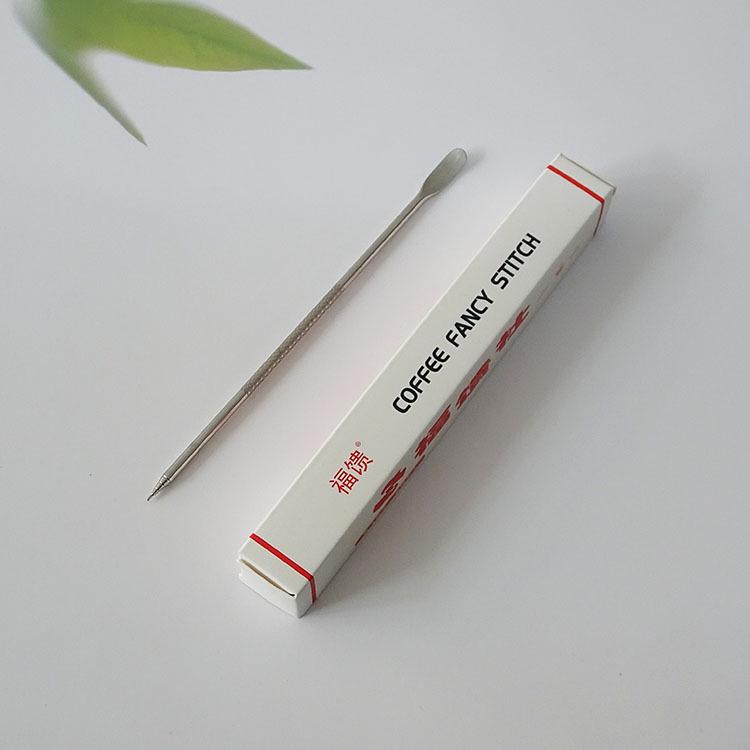 Stainless Steel Latte Art Carving Needle with Ebony Handle