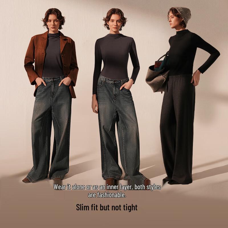 

Женский базовый слой Ubras Milk Skin с воротником-стойкой L