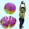 Saucer Flying Ball Deformation Bouncing Music Lights Kid Toy Pet Outdoor