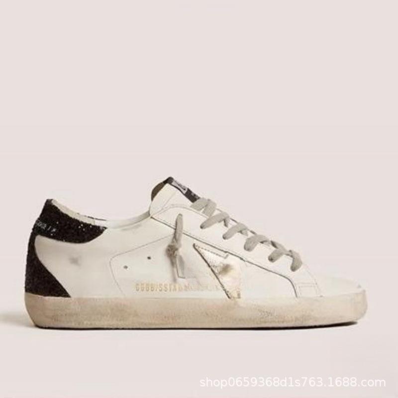 Chaussures décontractées pour hommes et femmes étoiles petites chaussures sales nouvelles polyvalentes chaussures de skate chaussures sales cuir de vachette chaussures blanches