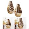 2 PCS Luxury Decorative Ceramic Flower Vase For Desk Gold