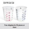 Transparent Disposable Measuring Cup for Paint Mixing with Scale, PP Material, Ideal for Color Mixing and Fishing Bait