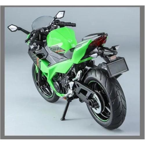 Diggly Collectible Diecast Motorcycle Model Mini Bike Limited Edition Metal Simulation Bike 1:12 Kawasaki 400 Alloy Racing Cross-Country Motorcycle Mo
