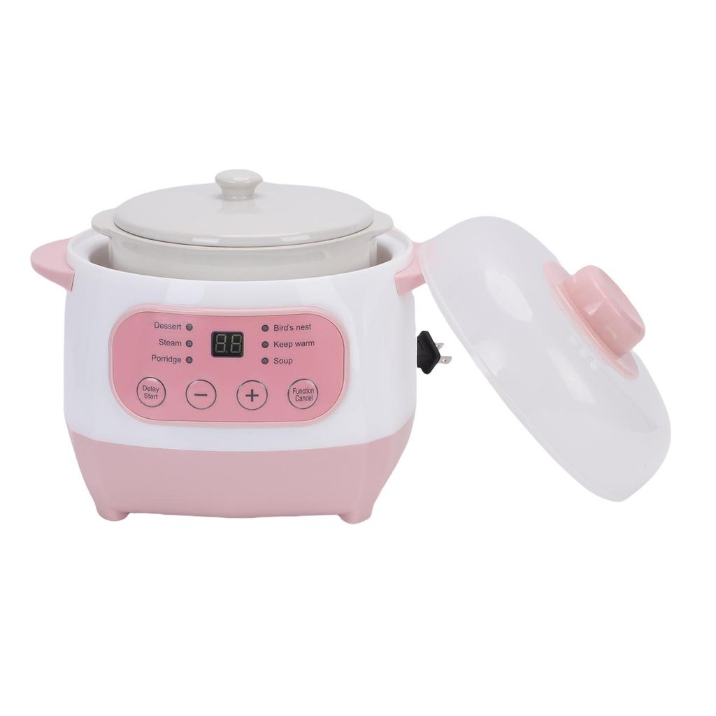 Pentola elettrica per stufati da 1L 200W Smart in ceramica per zuppe e porridge Slow Cooker per cottura multifunzione