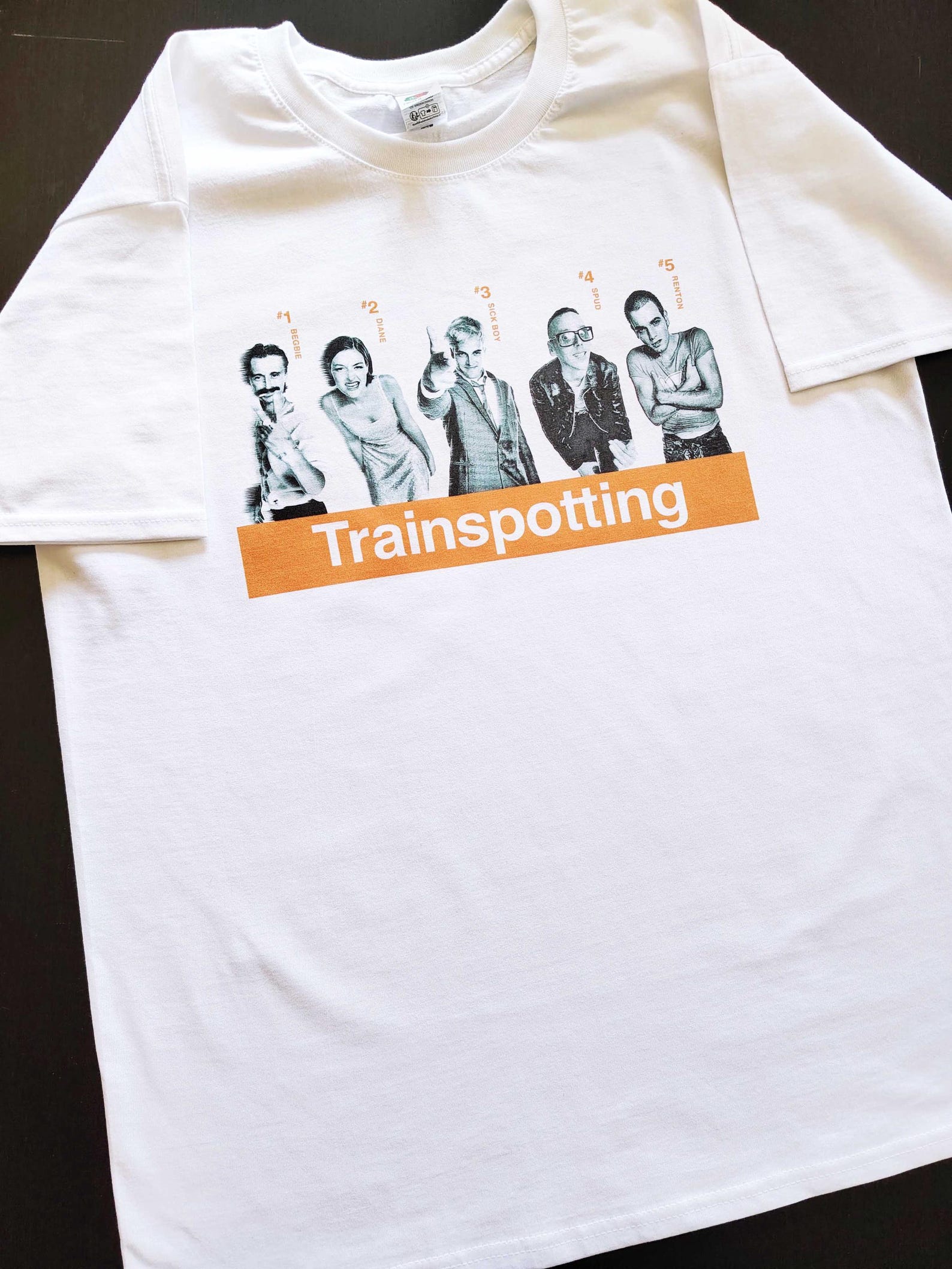 T shirt Movie Poster cult 90 s Trainspotting Film Cinema XL