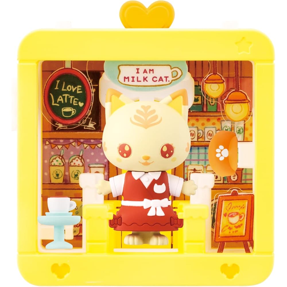 MegaHouse Snap Friends Twin Cat Candy Shop and Creamy Cafe Playset