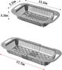 Extendable Over the Sink Colander Fruits and Vegetables Drain Basket Adjustable Strainer Sink Washing Basket for Kitchen