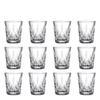 12pcs Wine Glass Set 50ml Shot Glass Embossed Design Glass Wholesale Cups Small Capacity Spirits Cup Engraved Household Tea Cup