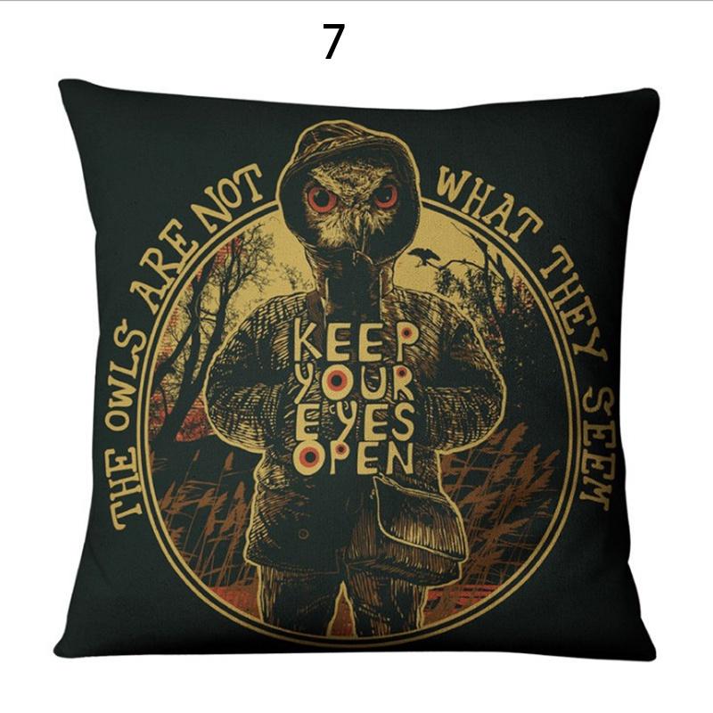 

Серия 18 Хэллоуин Квадратный Хлопок Лен Череп Наволочка Чехол Подушка 7,45*45cm