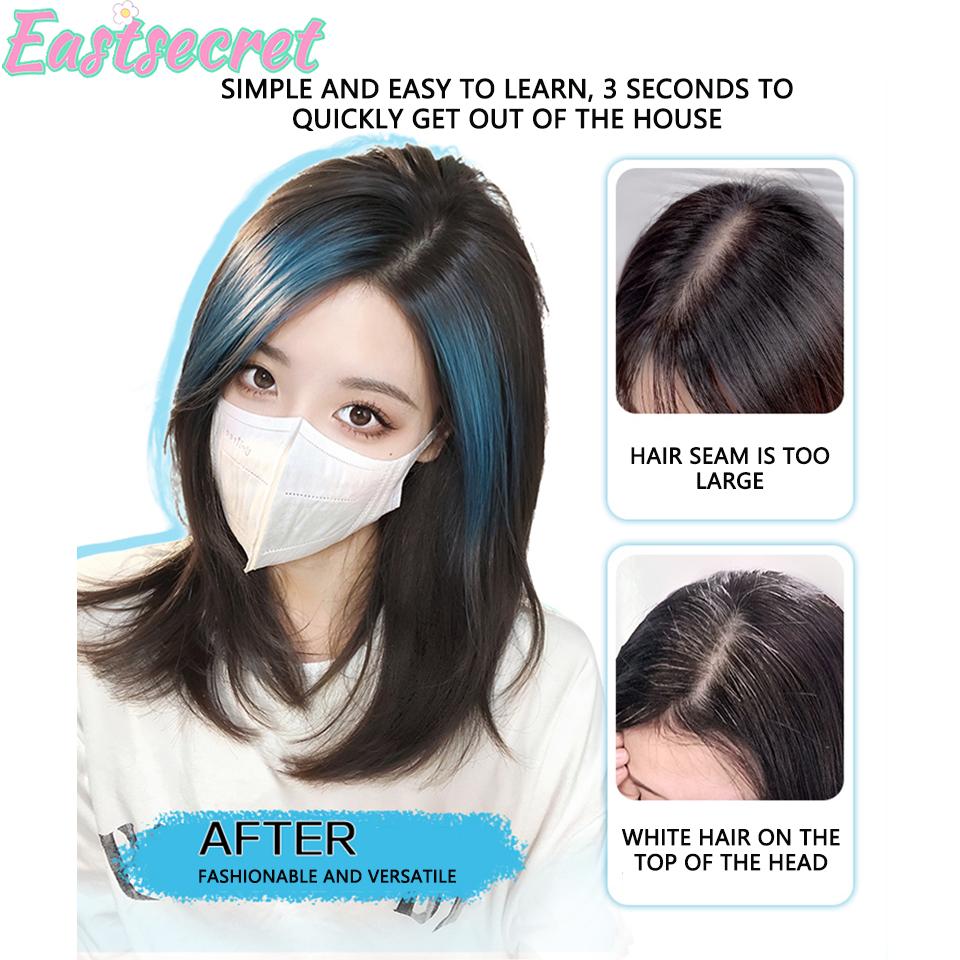 Cosplay Wig Brown Black Gradient/ Blue Gradient Heat Resistant Synthetic Hair Wig + Wig Cap