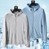 UPF50+ Summer UV Protection Hoodie Unisex Breathable Ice Silk Outdoor Sports Beach Street Style Lightweight Jacket