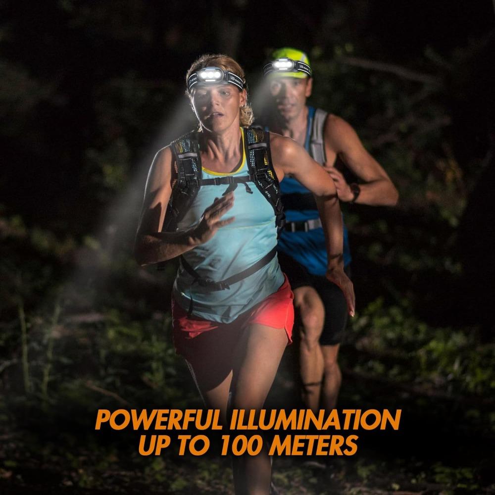 Bright Ultra Usb Rechargeable Headlamp Led Head Flashlight With White Red Blue Head Lamp IPX4 Waterproof Headlight Head Light