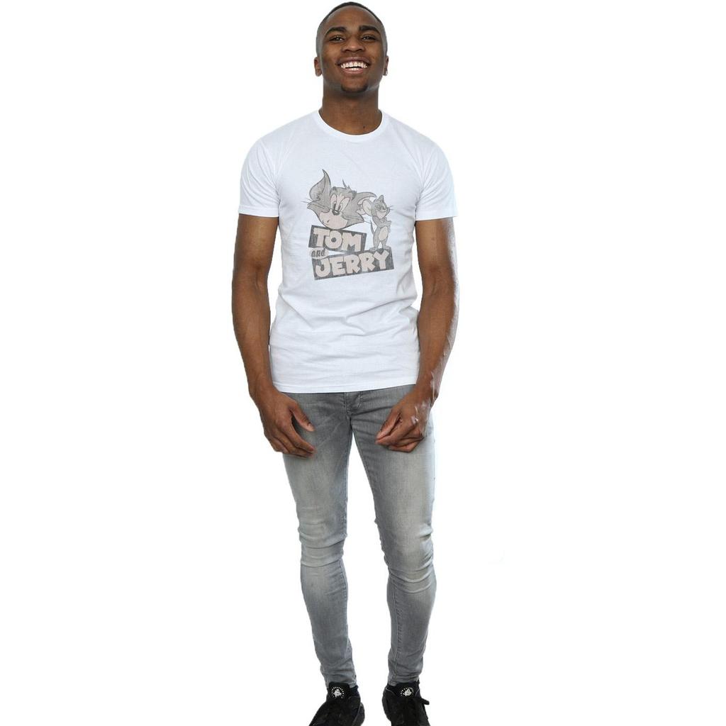 Tom and Jerry Mens Wink Cotton T-Shirt