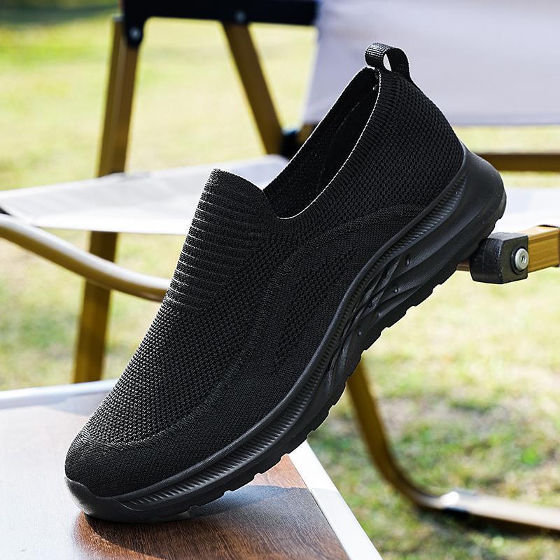 Ärmelfüße Fliegenstrick Herren Übergröße Sport- und Freizeitschuhe Herrenschuhe leicht und dünnes Mesh