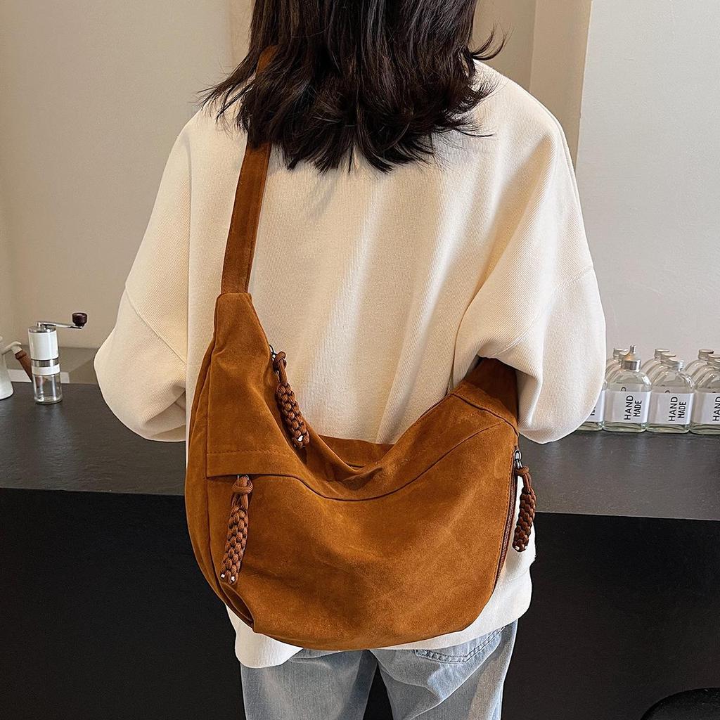Autumn & Winter Korean Style Versatile Tote Bag - Trendy Large Capacity Dumpling Crossbody Shoulder Bag
