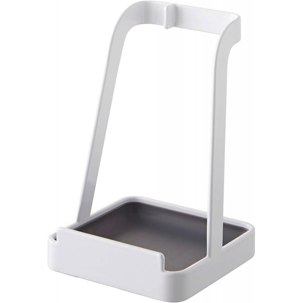 Yamazaki Ladle Pot Lid Stand White Approx W10 D10 H15cm Tower Model 2248
