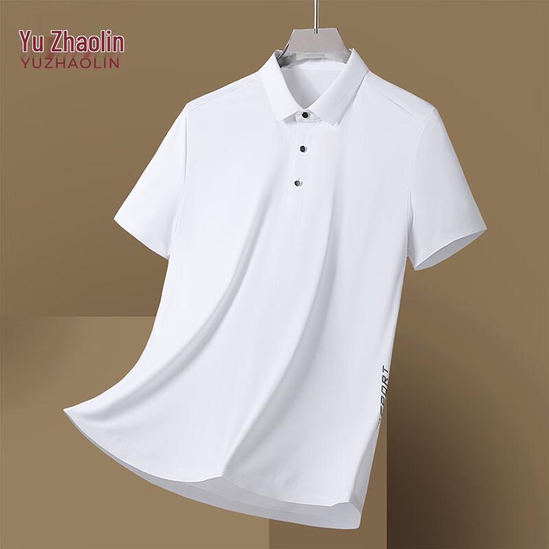 YUZHAOLIN Men s Premium Lapel Short-Sleeve Polo Shirt L